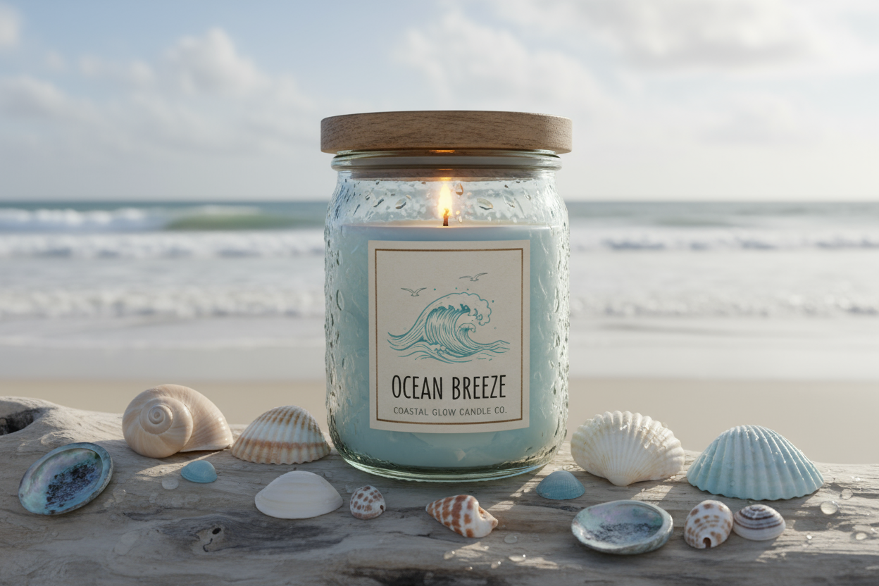 Ocean Breeze Jar Candle